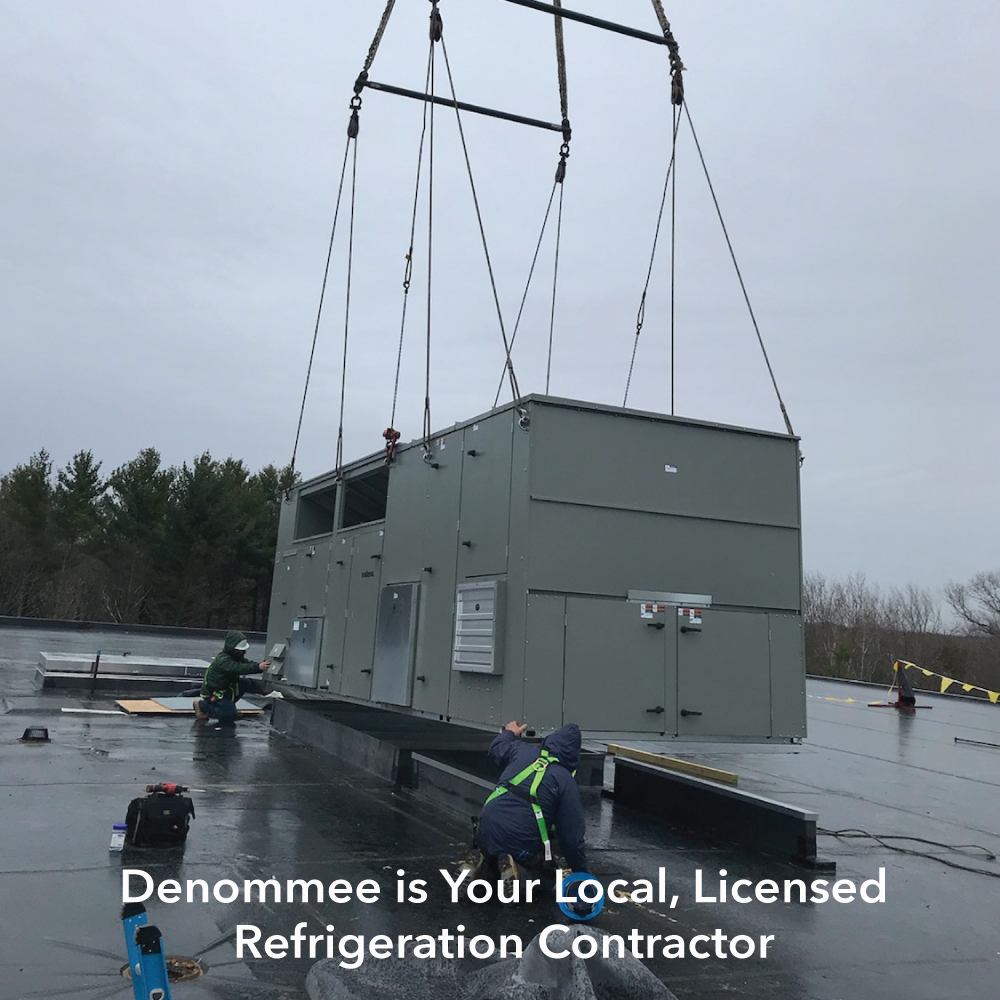 Denommee Plumbing, HVAC & Electric holds Massachusetts Refrigeration Contractor License RC-148415