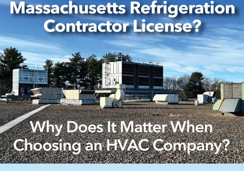 Denommee Plumbing, HVAC & Electric holds Massachusetts Refrigeration Contractor License RC-148415