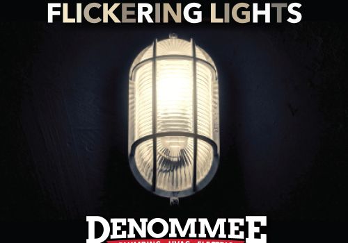 Flickering Lights Repaired by Denommee Plumbing, HVAC & Electric professional electricians