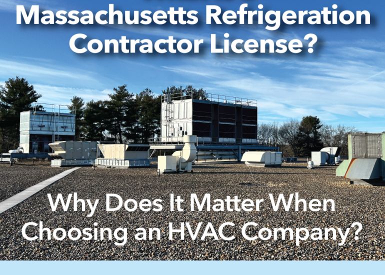 Denommee Plumbing, HVAC & Electric holds Massachusetts Refrigeration Contractor License RC-148415