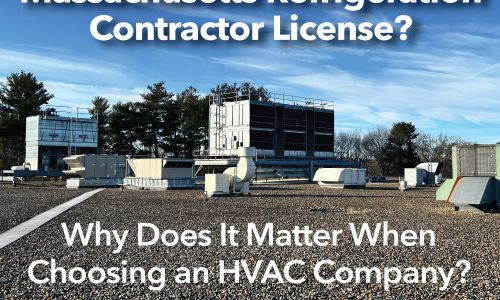 Denommee Plumbing, HVAC & Electric holds Massachusetts Refrigeration Contractor License RC-148415