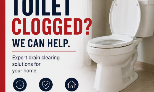Clogged toilet? Denommee Plumbing provides expert drain clearing and toilet repair services across MA & NH. Fast, reliable, and local.